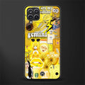 gemini aesthetic collage glass case for samsung galaxy a12 image
