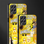 gemini aesthetic collage glass case for samsung galaxy f62 image-2