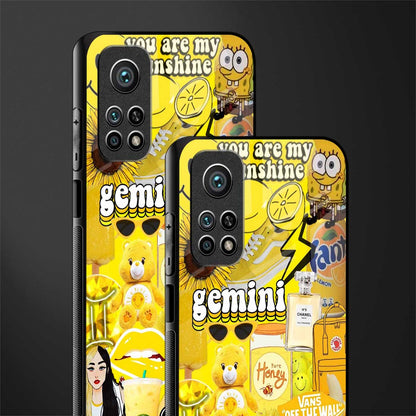 gemini aesthetic collage glass case for mi 10t 5g image-2
