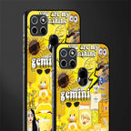 gemini aesthetic collage glass case for realme c21 image-2