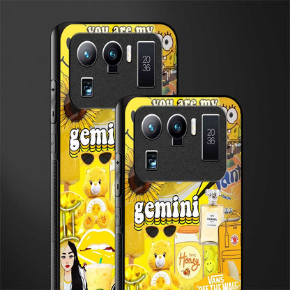 gemini aesthetic collage glass case for mi 11 ultra 5g image-2