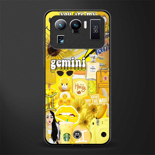 gemini aesthetic collage glass case for mi 11 ultra 5g image