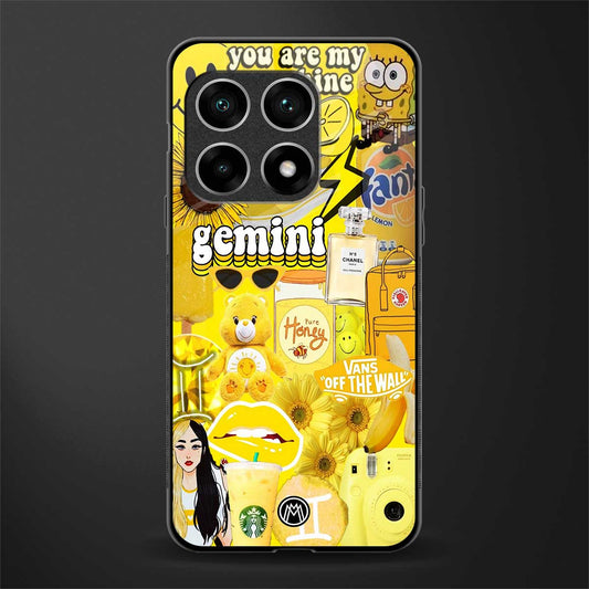 gemini aesthetic collage glass case for oneplus 10 pro 5g image