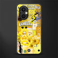 gemini aesthetic collage back phone cover | glass case for oppo f21 pro 5g
