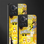 gemini aesthetic collage back phone cover | glass case for oneplus 10r 5g