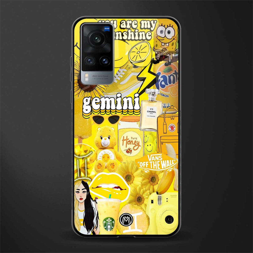 gemini aesthetic collage glass case for vivo x60 image