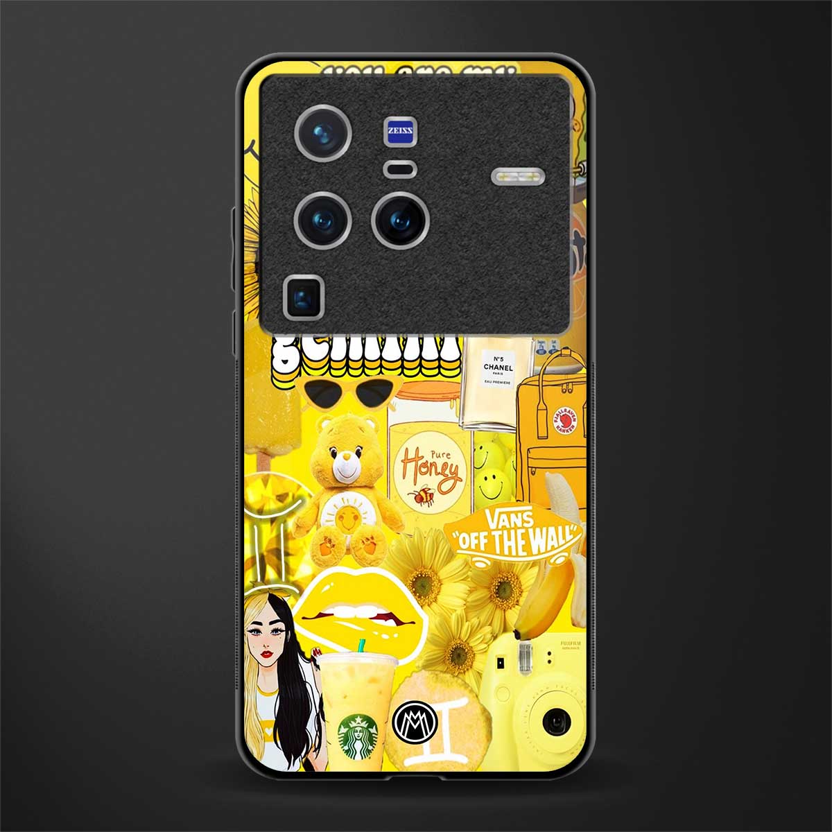 gemini aesthetic collage glass case for vivo x80 pro 5g image