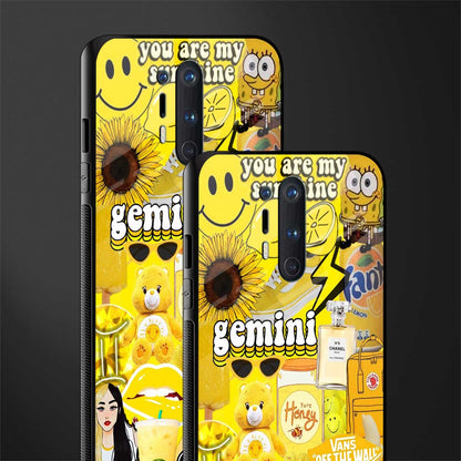 gemini aesthetic collage glass case for oneplus 8 pro image-2