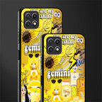 gemini aesthetic collage back phone cover | glass case for samsung galaxy f42