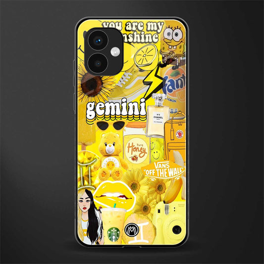 gemini aesthetic collage back phone cover | glass case for samsung galaxy a04