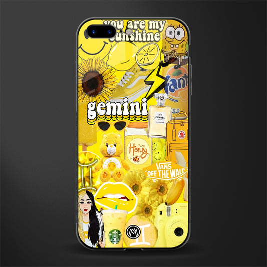 gemini aesthetic collage glass case for iphone 7 plus image