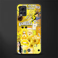 gemini aesthetic collage back phone cover | glass case for vivo v21e 4g