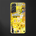 gemini aesthetic collage back phone cover | glass case for samsung galaxy a54 5g