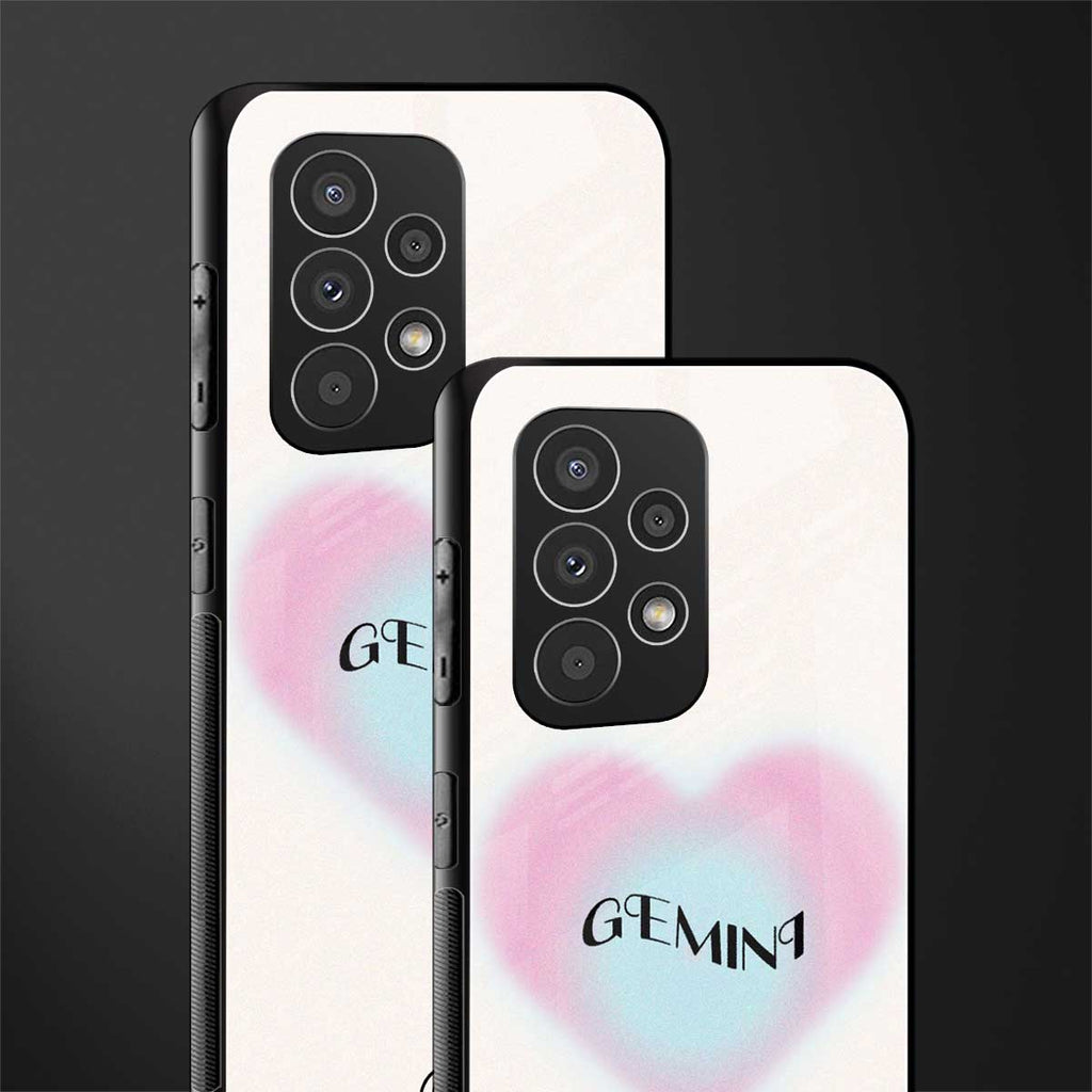 gemini minimalistic back phone cover | glass case for samsung galaxy a23