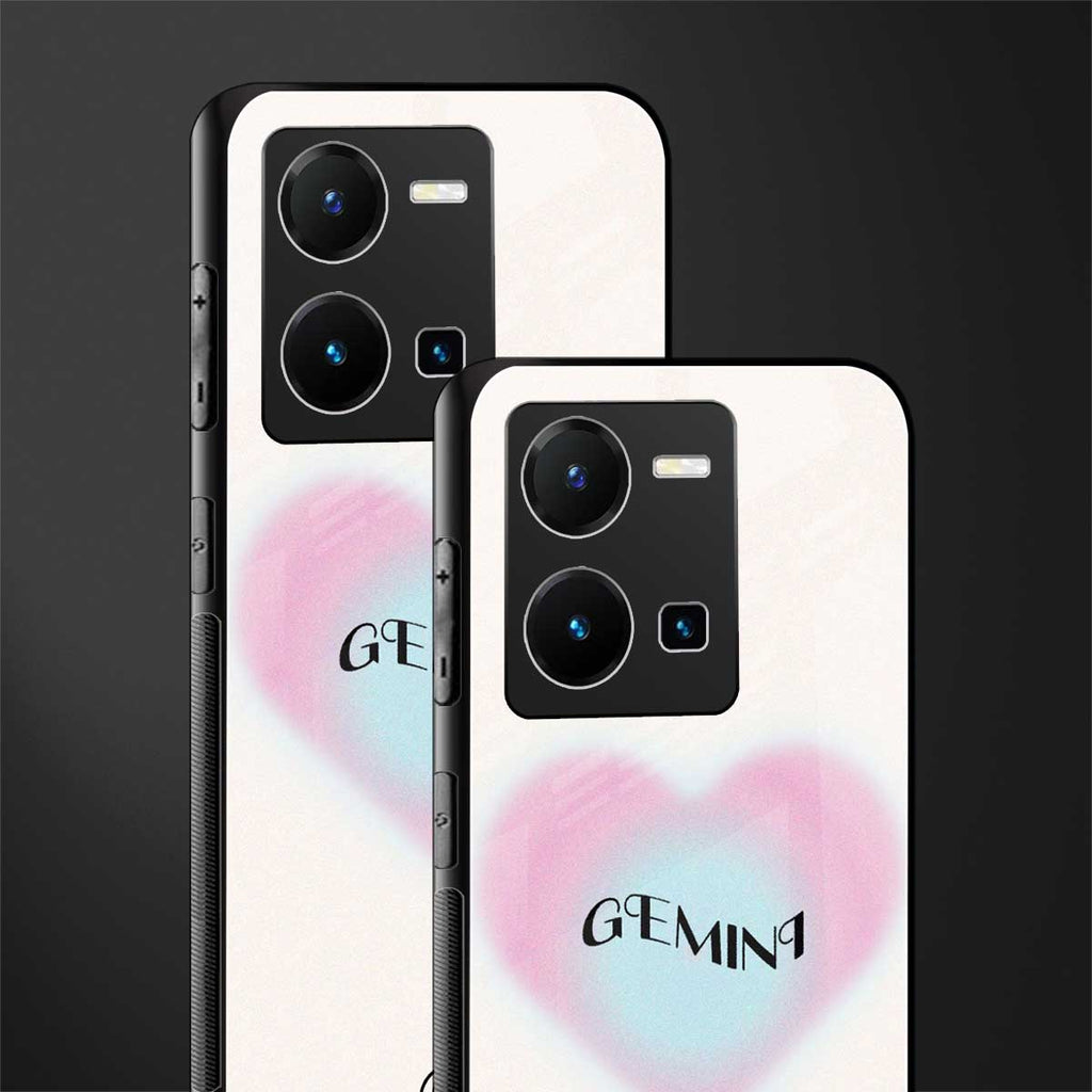 gemini minimalistic back phone cover | glass case for vivo y35 4g