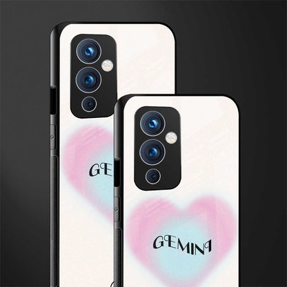 gemini minimalistic back phone cover | glass case for oneplus 9