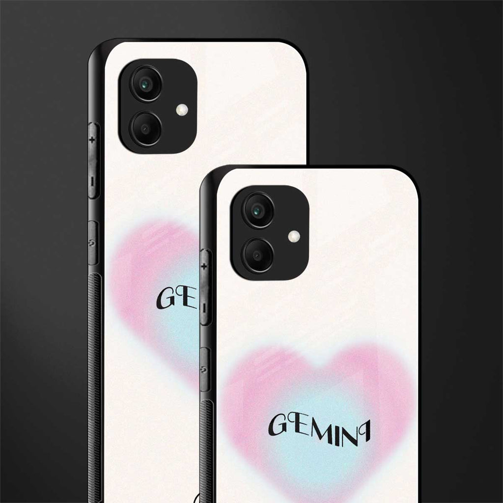 gemini minimalistic back phone cover | glass case for samsung galaxy a04