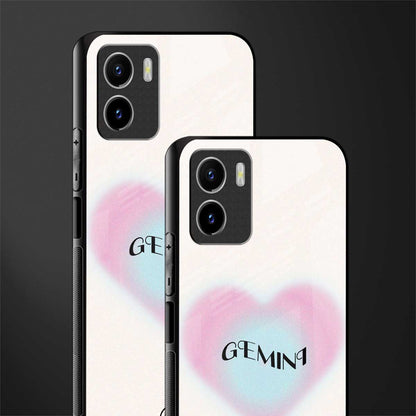 gemini minimalistic back phone cover | glass case for vivo y72