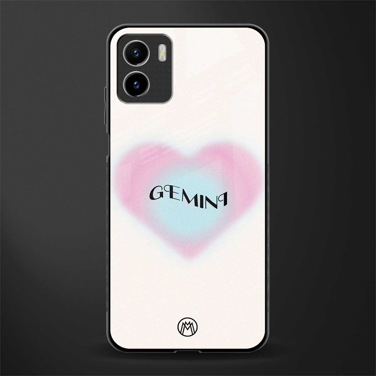gemini minimalistic back phone cover | glass case for vivo y72