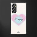 gemini minimalistic back phone cover | glass case for samsung galaxy a54 5g