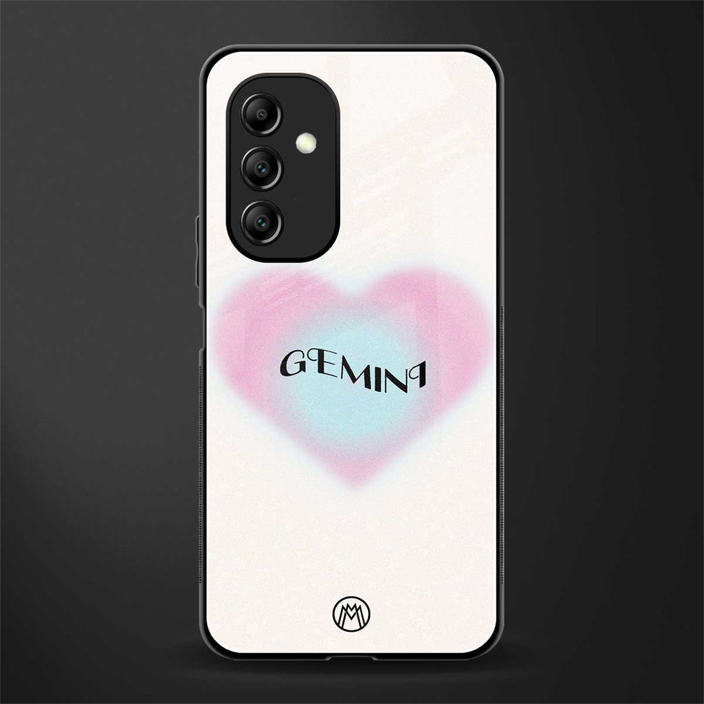 gemini minimalistic back phone cover | glass case for samsung galaxy a14 5g
