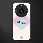 gemini minimalistic back phone cover | glass case for realme 11 pro 5g