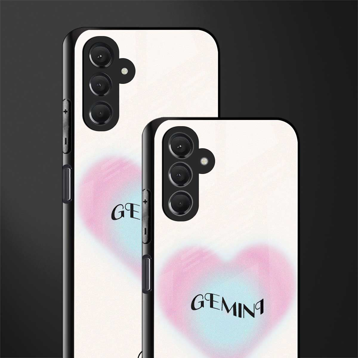 gemini minimalistic back phone cover | glass case for samsun galaxy a24 4g