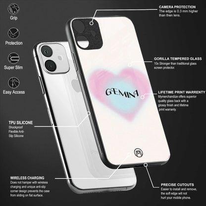 gemini minimalistic back phone cover | glass case for samsung galaxy a04