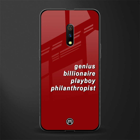 genius billionaire playboy philantrophist glass case for oppo k3 image