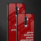 genius billionaire playboy philantrophist glass case for oppo reno 2f image-2
