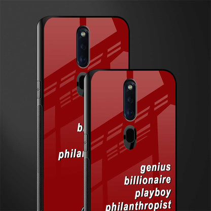 genius billionaire playboy philantrophist glass case for oppo f11 pro image-2