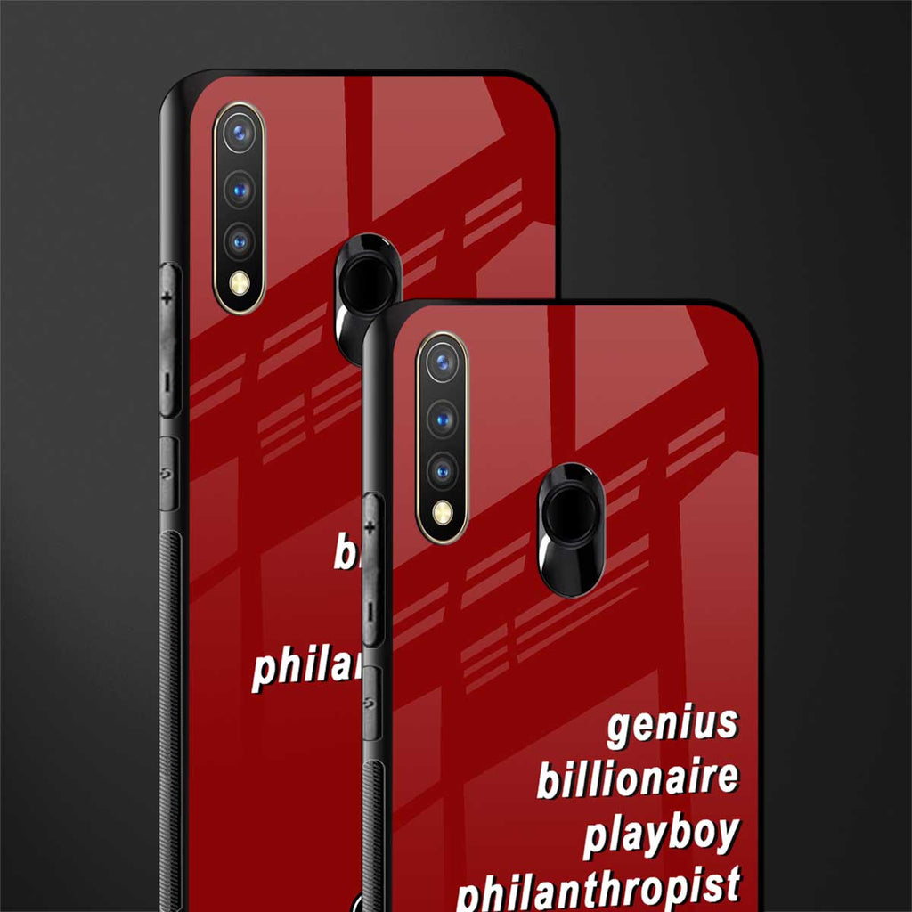 genius billionaire playboy philantrophist glass case for vivo u20 image-2