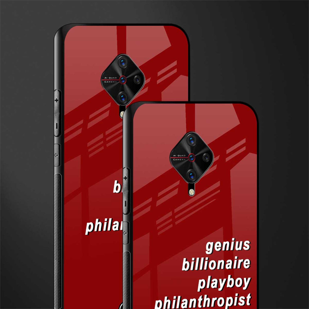 genius billionaire playboy philantrophist glass case for vivo s1 pro image-2