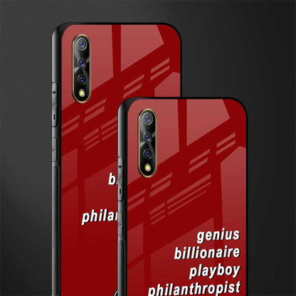 genius billionaire playboy philantrophist glass case for vivo z1x image-2
