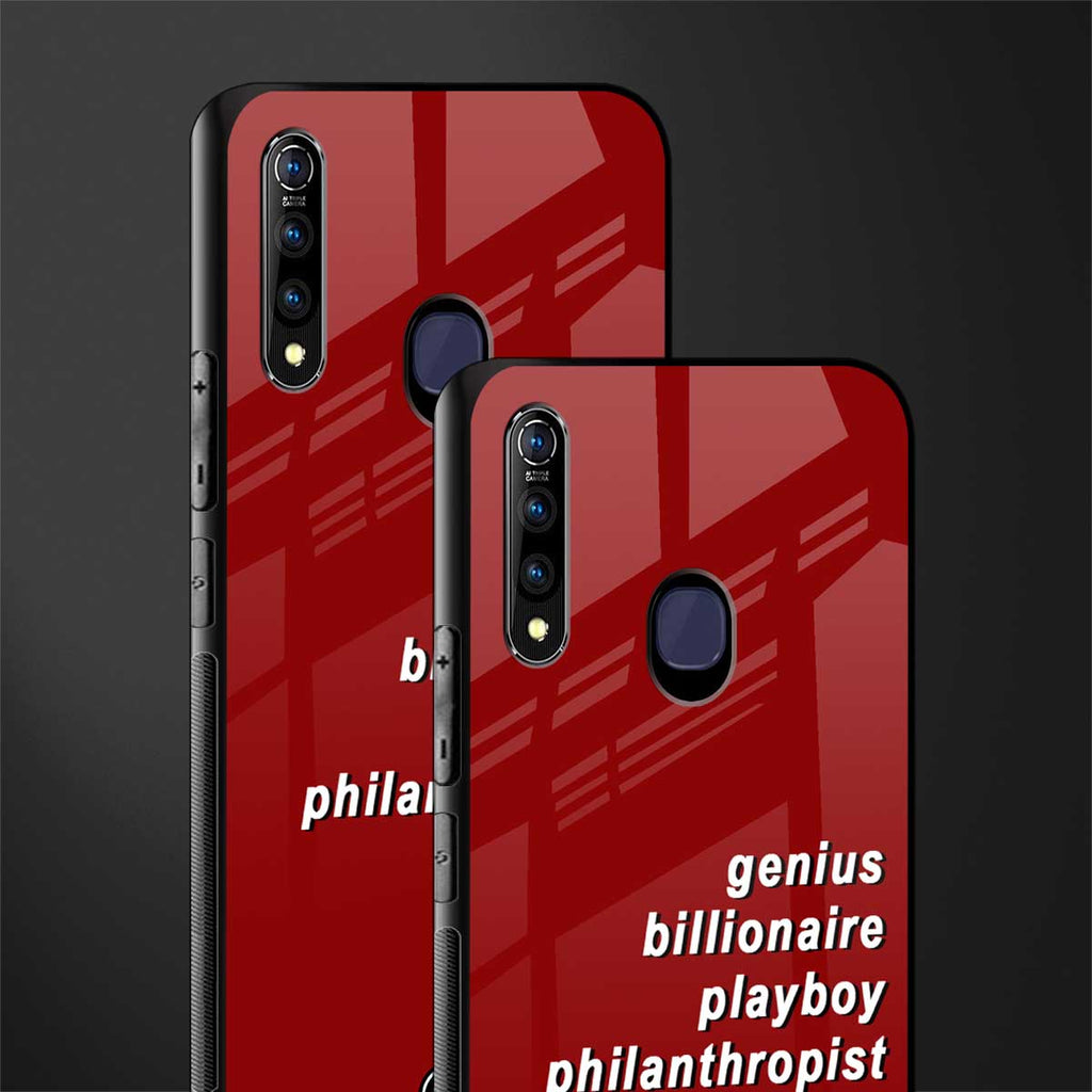genius billionaire playboy philantrophist glass case for vivo z1 pro image-2