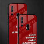 genius billionaire playboy philantrophist glass case for vivo v15 image-2