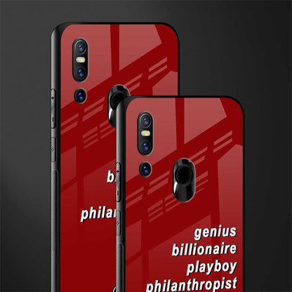 genius billionaire playboy philantrophist glass case for vivo v15 image-2