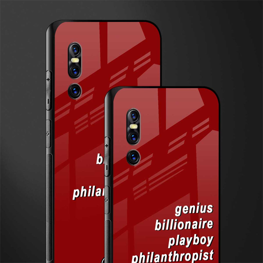 genius billionaire playboy philantrophist glass case for vivo v15 pro image-2
