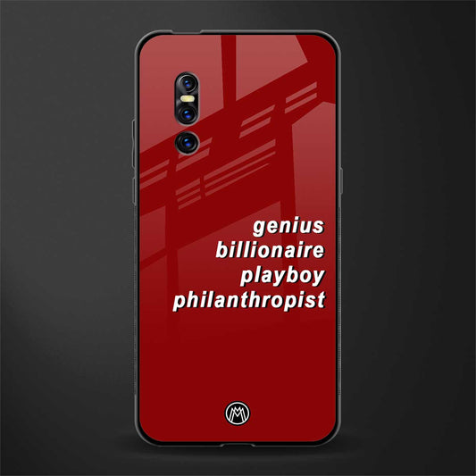 genius billionaire playboy philantrophist glass case for vivo v15 pro image