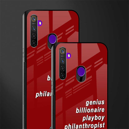 genius billionaire playboy philantrophist glass case for realme 5s image-2