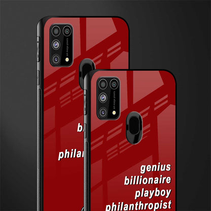 genius billionaire playboy philantrophist glass case for samsung galaxy f41 image-2