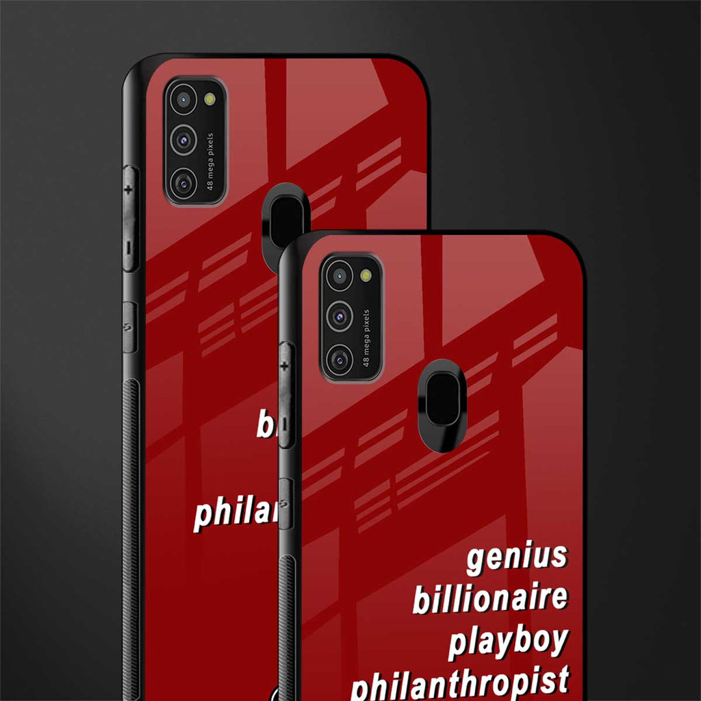genius billionaire playboy philantrophist glass case for samsung galaxy m30s image-2