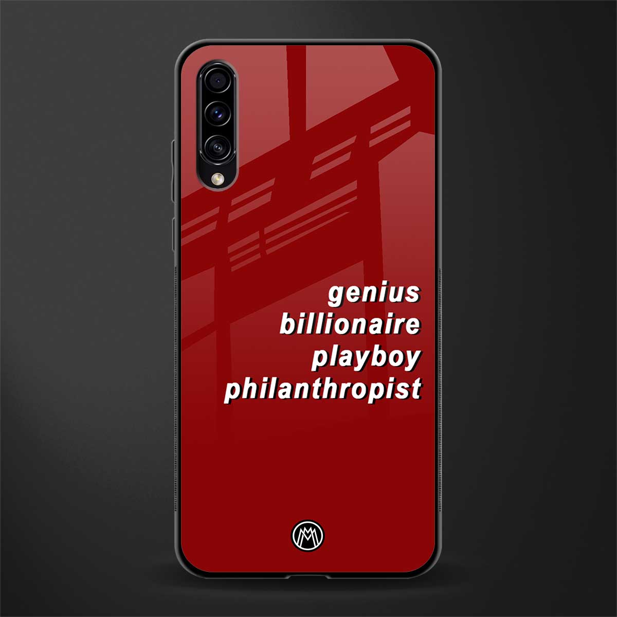genius billionaire playboy philantrophist glass case for samsung galaxy a30s image
