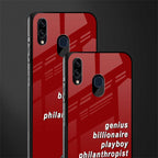 genius billionaire playboy philantrophist glass case for samsung galaxy a20 image-2