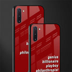 genius billionaire playboy philantrophist glass case for samsung galaxy note 10 image-2
