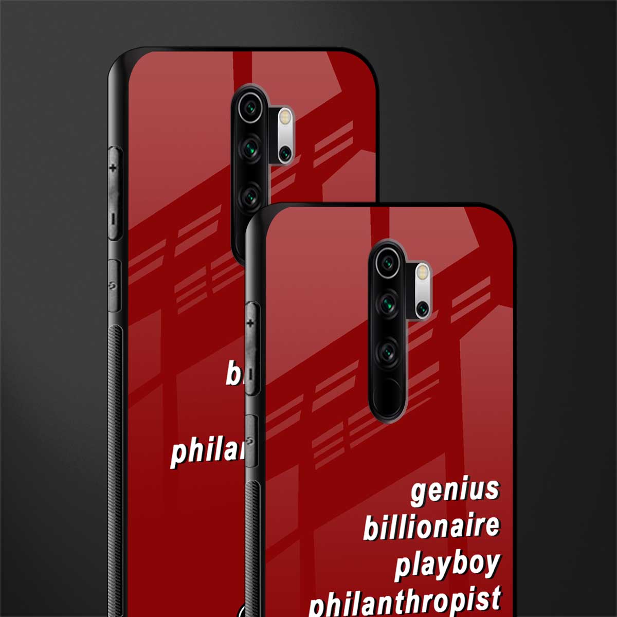 genius billionaire playboy philantrophist glass case for redmi note 8 pro image-2