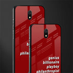 genius billionaire playboy philantrophist glass case for redmi 8a image-2