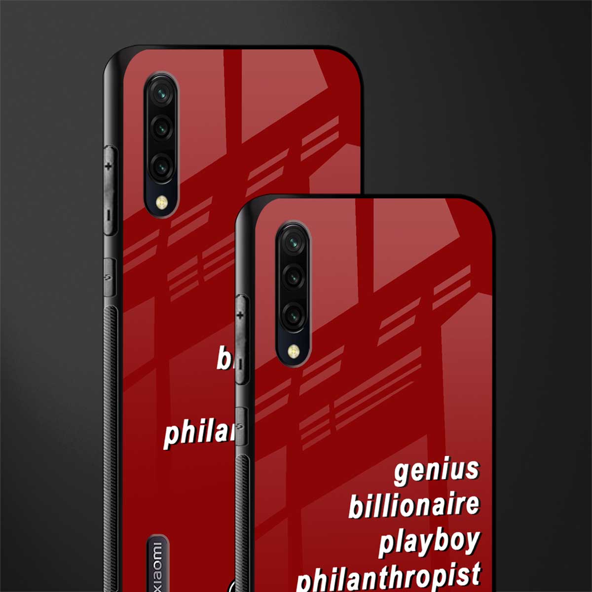 genius billionaire playboy philantrophist glass case for mi a3 redmi a3 image-2