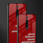 genius billionaire playboy philantrophist glass case for redmi k20 pro image-2