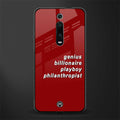 genius billionaire playboy philantrophist glass case for redmi k20 pro image